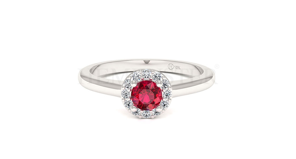 Anillos de compromiso con gemas de color