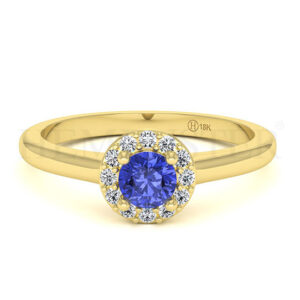 Anillos de compromiso con gemas de color