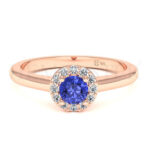 Anillos de compromiso con gemas de color