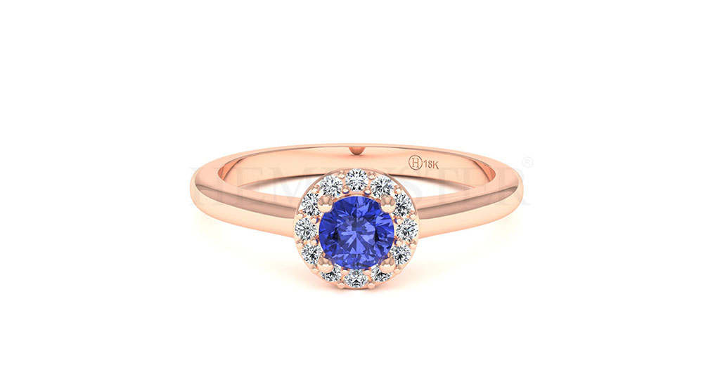 Anillos de compromiso con gemas de color