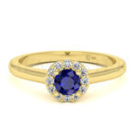 Anillos de compromiso con gemas de color