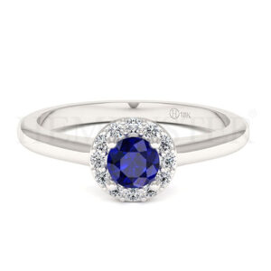 Anillos de compromiso con gemas de color
