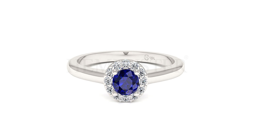 Anillos de compromiso con gemas de color