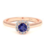 Anillos de compromiso con gemas de color