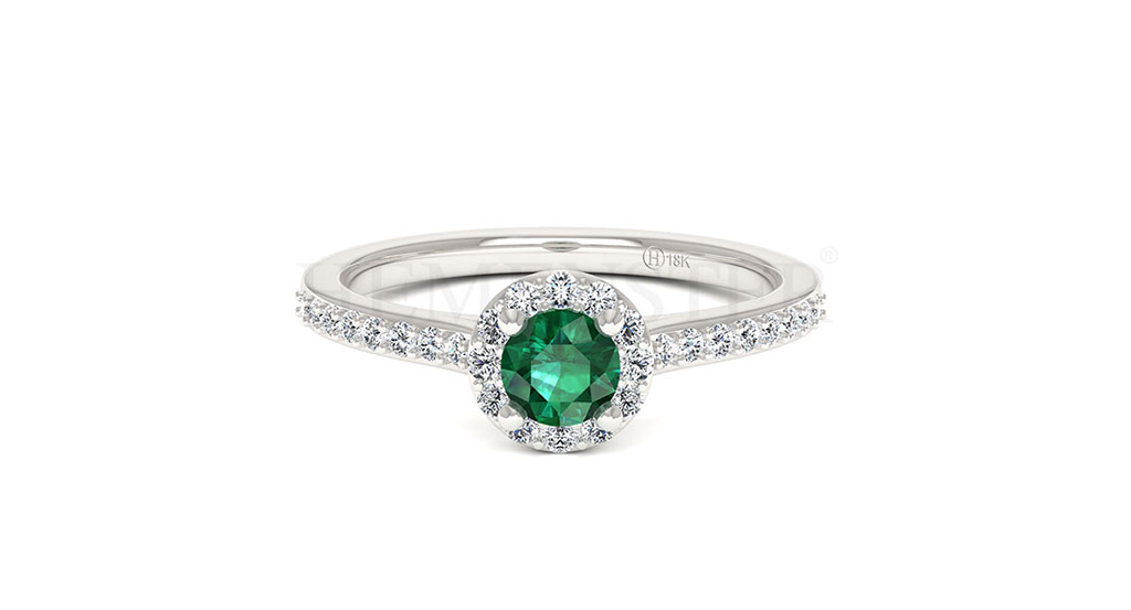 Anillos de compromiso con gemas de color