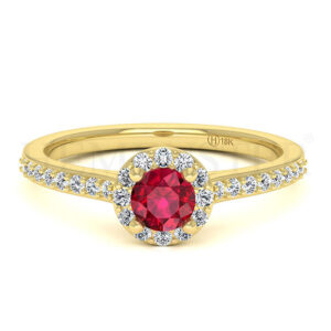 Anillos de compromiso con gemas de color