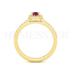 Anillos de compromiso con gemas de color