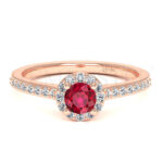 Anillos de compromiso con gemas de color