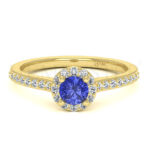 Anillos de compromiso con gemas de color