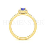Anillos de compromiso con gemas de color