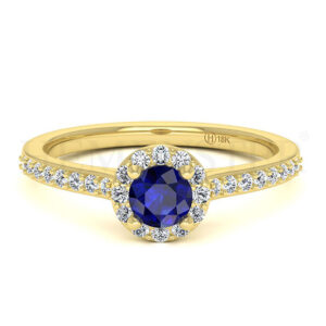Anillos de compromiso con gemas de color