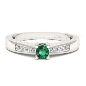 Anillos de compromiso con gemas de color