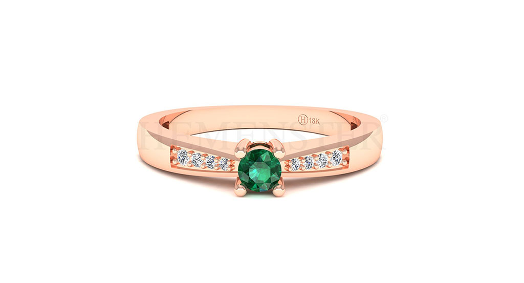 Anillos de compromiso con gemas de color