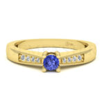 Anillos de compromiso con gemas de color