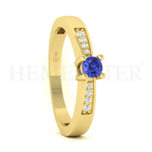 Anillos de compromiso con gemas de color