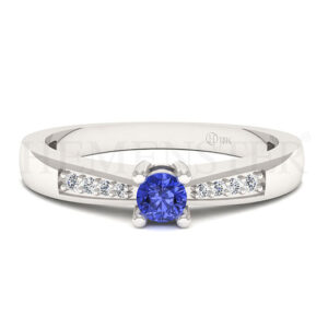 Anillos de compromiso con gemas de color