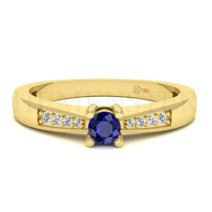 Anillos de compromiso con gemas de color