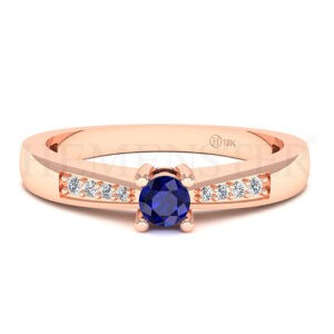 Anillos de compromiso con gemas de color