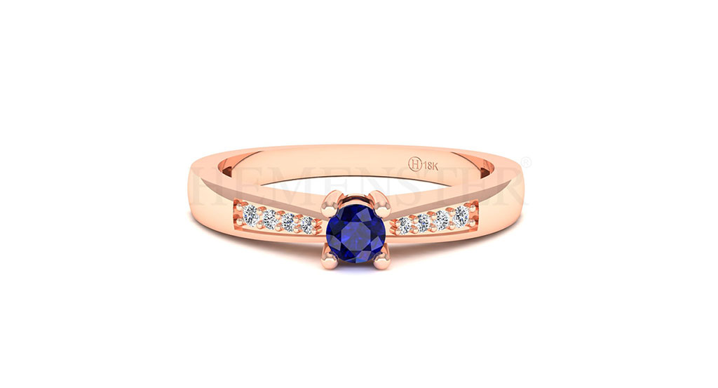 Anillos de compromiso con gemas de color