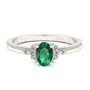 Anillos de compromiso con gemas de color