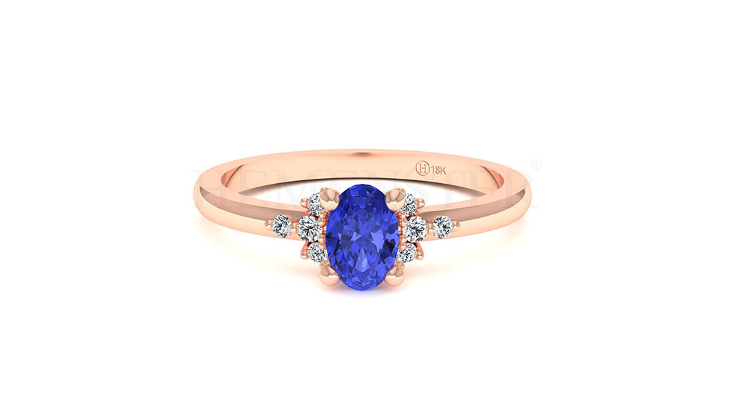 Anillos de compromiso con gemas de color