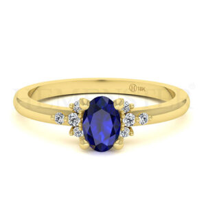 Anillos de compromiso con gemas de color