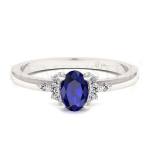 Anillos de compromiso con gemas de color