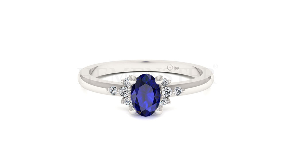 Anillos de compromiso con gemas de color