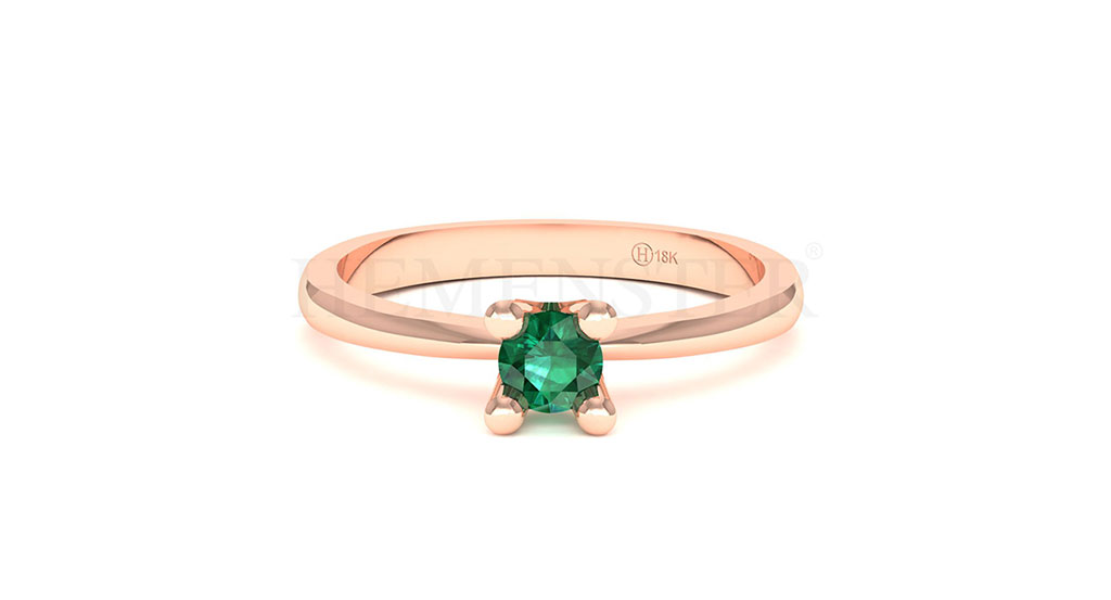 Anillos de compromiso con gemas de color
