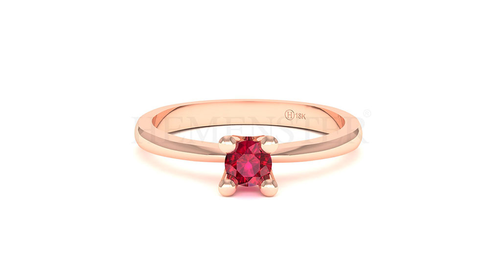 Anillos de compromiso con gemas de color