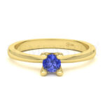 Anillos de compromiso con gemas de color