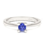 Anillos de compromiso con gemas de color