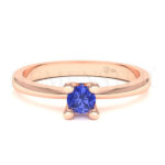 Anillos de compromiso con gemas de color