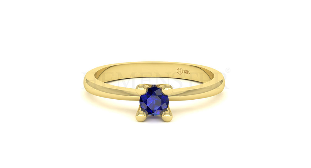 Anillos de compromiso con gemas de color
