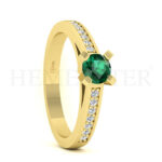 Anillos de compromiso con gemas de color