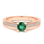 Anillos de compromiso con gemas de color