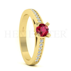 Anillos de compromiso con gemas de color