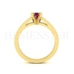 Anillos de compromiso con gemas de color