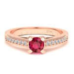 Anillos de compromiso con gemas de color