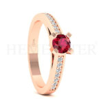 Anillos de compromiso con gemas de color