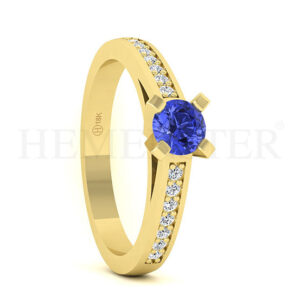 Anillos de compromiso con gemas de color