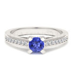 Anillos de compromiso con gemas de color