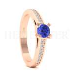 Anillos de compromiso con gemas de color