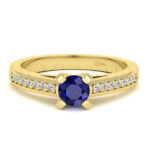Anillos de compromiso con gemas de color