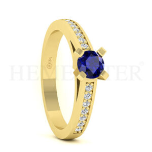 Anillos de compromiso con gemas de color