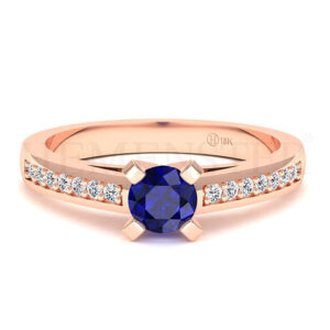 Anillos de compromiso con gemas de color