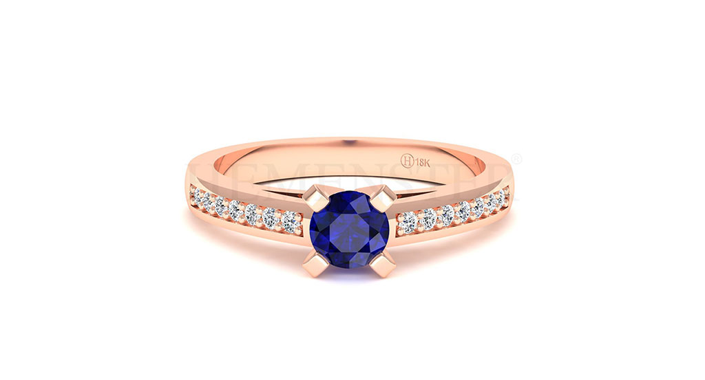Anillos de compromiso con gemas de color