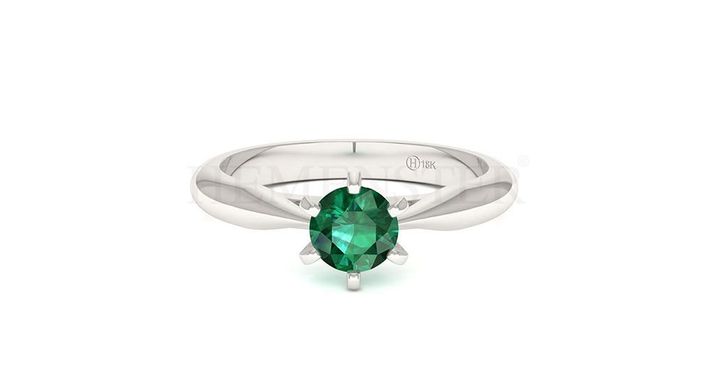 Anillos de compromiso con gemas de color