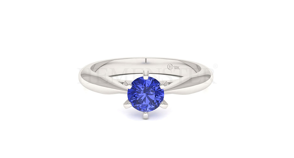 Anillos de compromiso con gemas de color