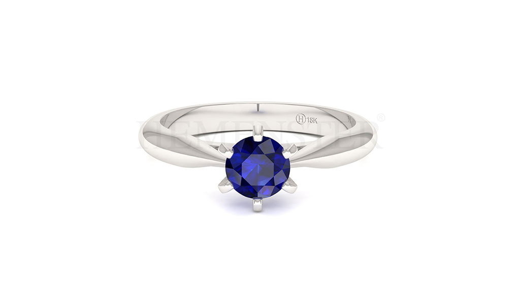 Anillos de compromiso con gemas de color